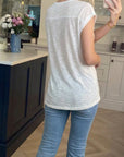 Embellished T-shirt (WHITE)