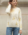 Christmas tree Knitted Jumper (Cream)