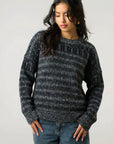 Knitted Classic Grey & Black Striped Jumper