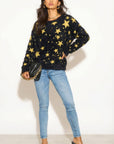 Star pattern knitted jumper