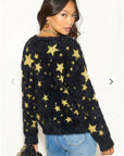 Star pattern knitted jumper