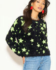 Star pattern knitted jumper