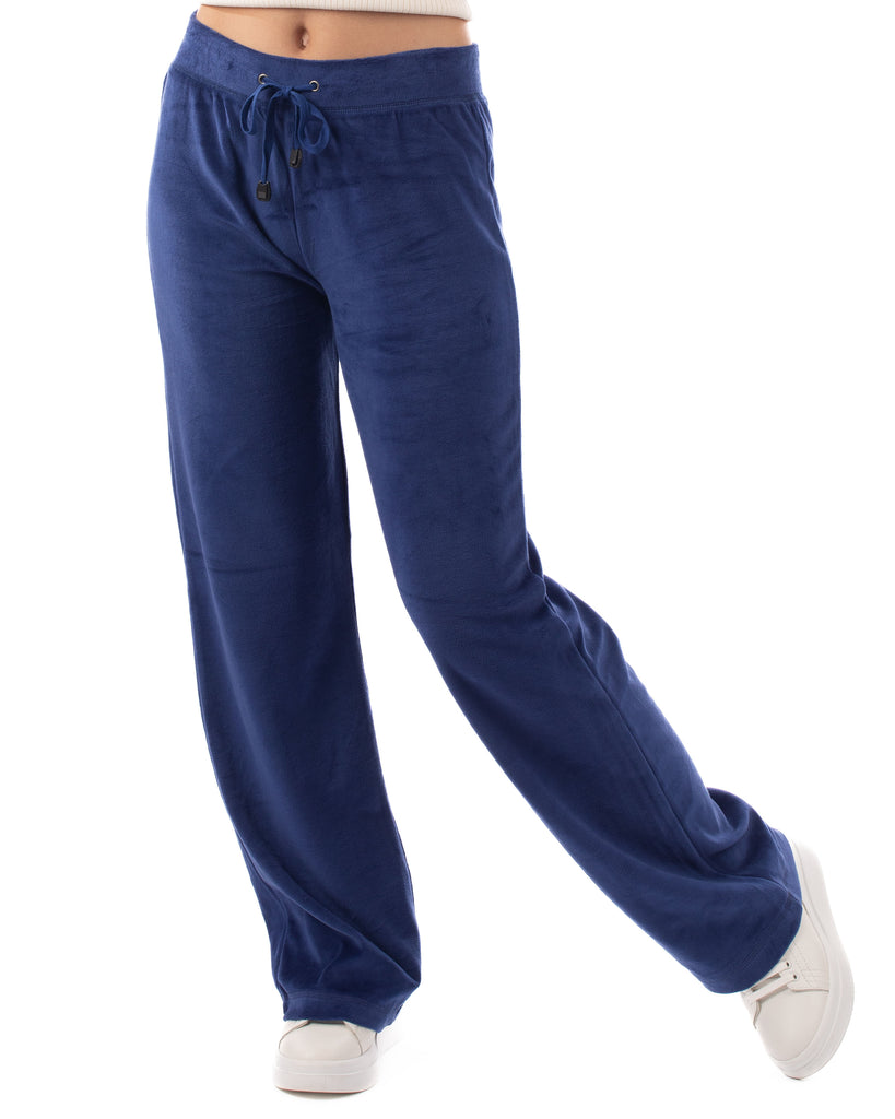 Velour Jogging Pants (Royal Blue)
