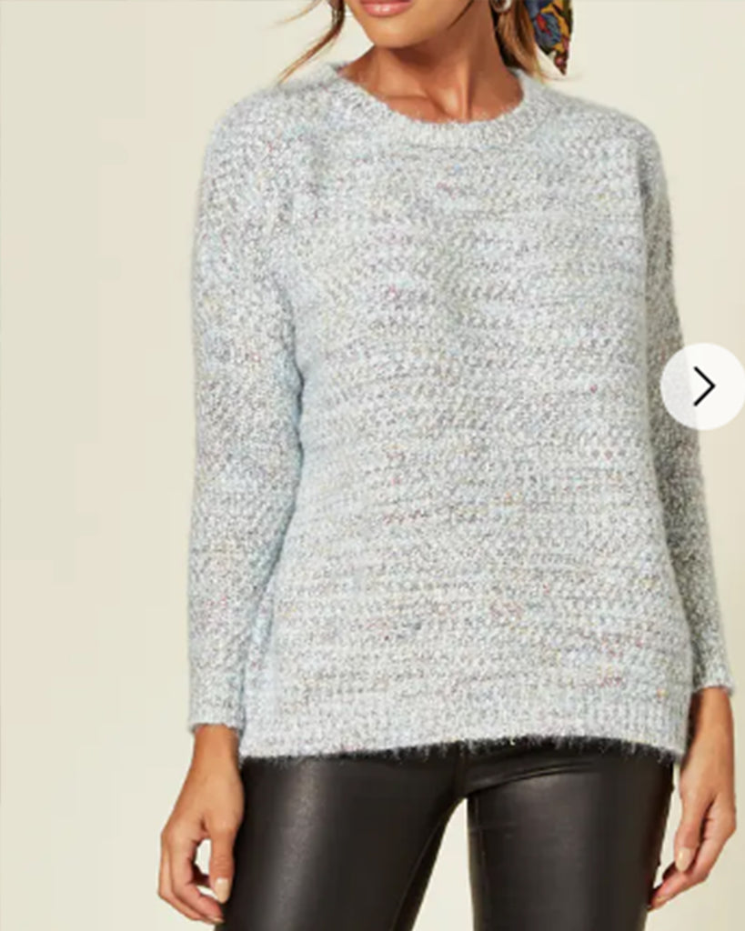 Blue Knitted Jumper Knitwear