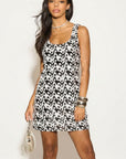 Black and White Sequin Dress