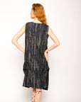 Leopard print cotton oversize dress