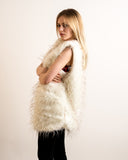 Oversized Faux Fur Gilet in White