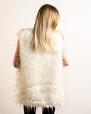 Oversized Faux Fur Gilet in White
