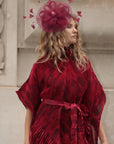 Mesh Fascinator with Sculpted Bow And Faux Pearl Detail