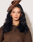 Statement Bow & Feather Disc Fascinator