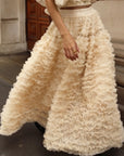 Statement Layered Ruffle Tulle Maxi Skirt