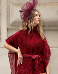 Sculptural Fascinator Headband with Feather Accents