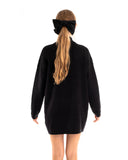 Gold Sliver Mix sequin embellished Shoulder design jumper in black