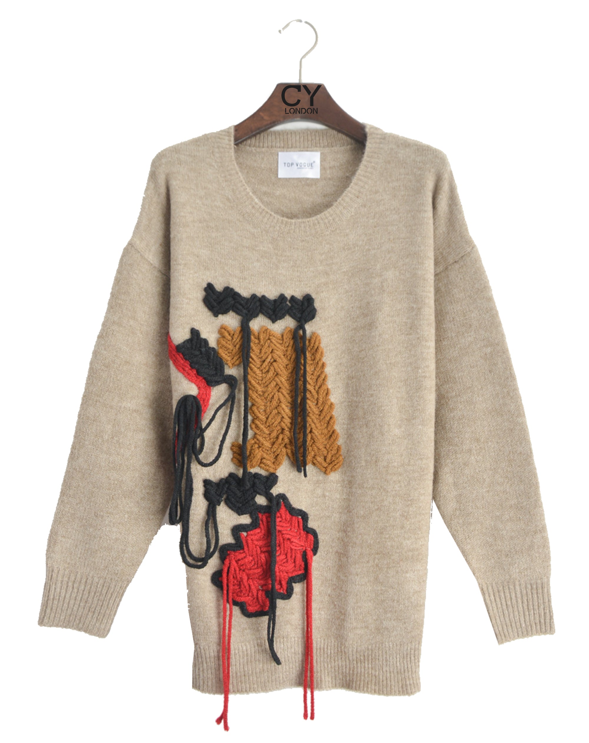 Fringe cable knit Jumper