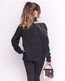 Jumper with Cut Outs and Chain Detail