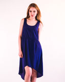 Dip Hem Dress (Blue)