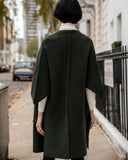 Cape sleeves Coat (Green)