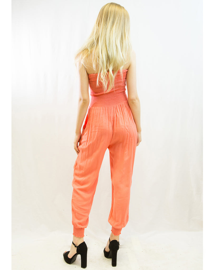 Cotton Bootube Jumpsuits Summer relax wear