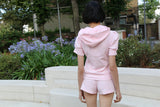 Short sleeves tracksuits (BABY PINK)