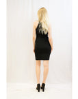 Cotton blend PETITE Bodycon Dress (Black)