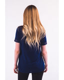 Gold Print T-shirt with Pocket (NAVY)