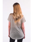 Gold Eagle embellished T-shirt (BEIGE)