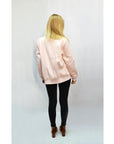 Pink Bomber Jacket with Quilt Lining