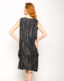 Leopard print cotton oversize dress