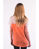 Neon Colour Mesh T-shirt (ORANGE)