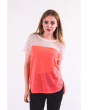 Neon Colour Mesh T-shirt (PINK)