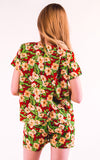 Floral Print Suits (Red)