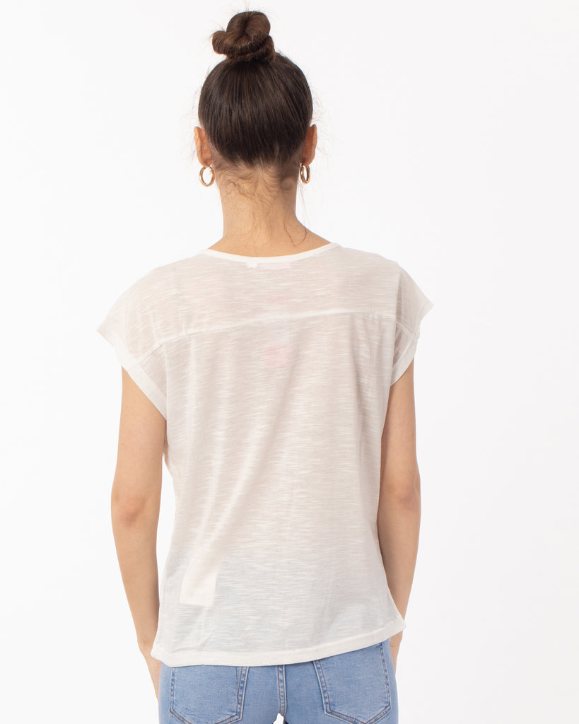 Embellished T-shirt (WHITE)