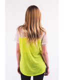 Neon Colour Mesh T-shirt (YELLOW)
